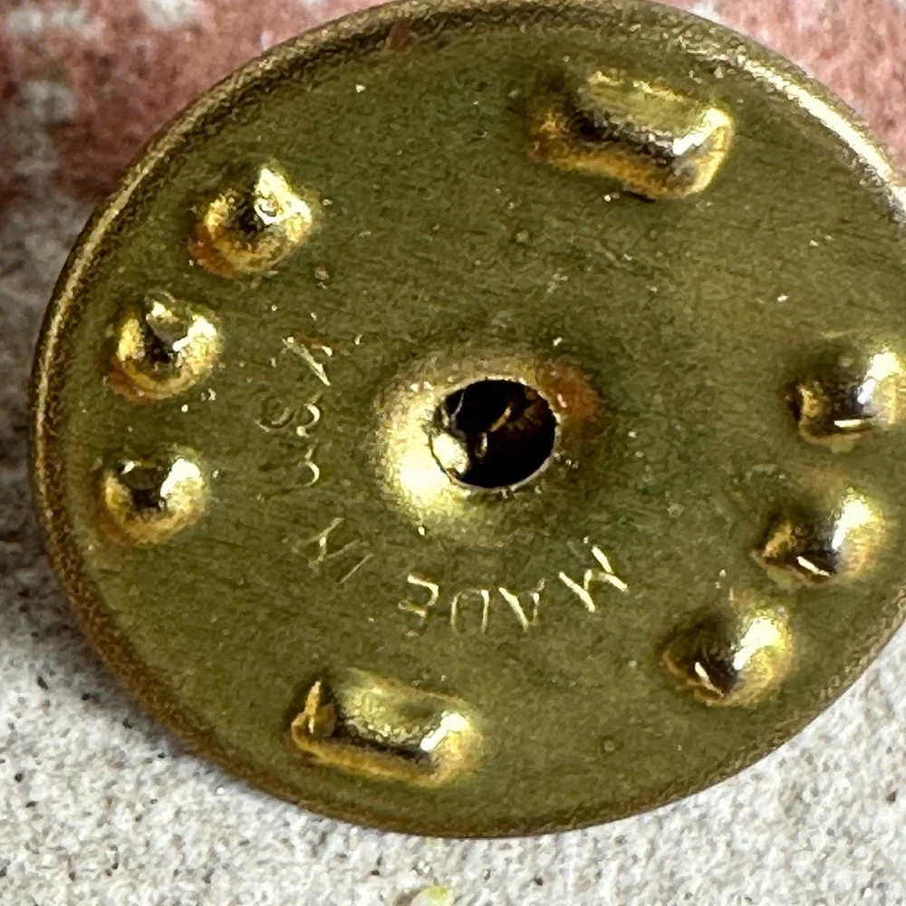 Lot 2  U.S. Army Ordnance Corps Lapel Pins Shiny Gold Made in‎ USA